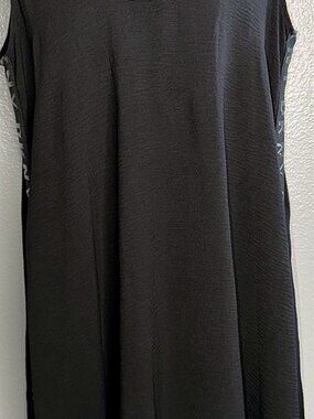 DKNY Logo Tape Dress Black Size L